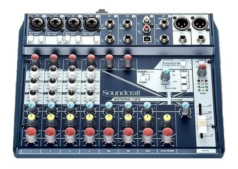 Consola Soundcraft Notepad-12FX de mezcla 127/220V