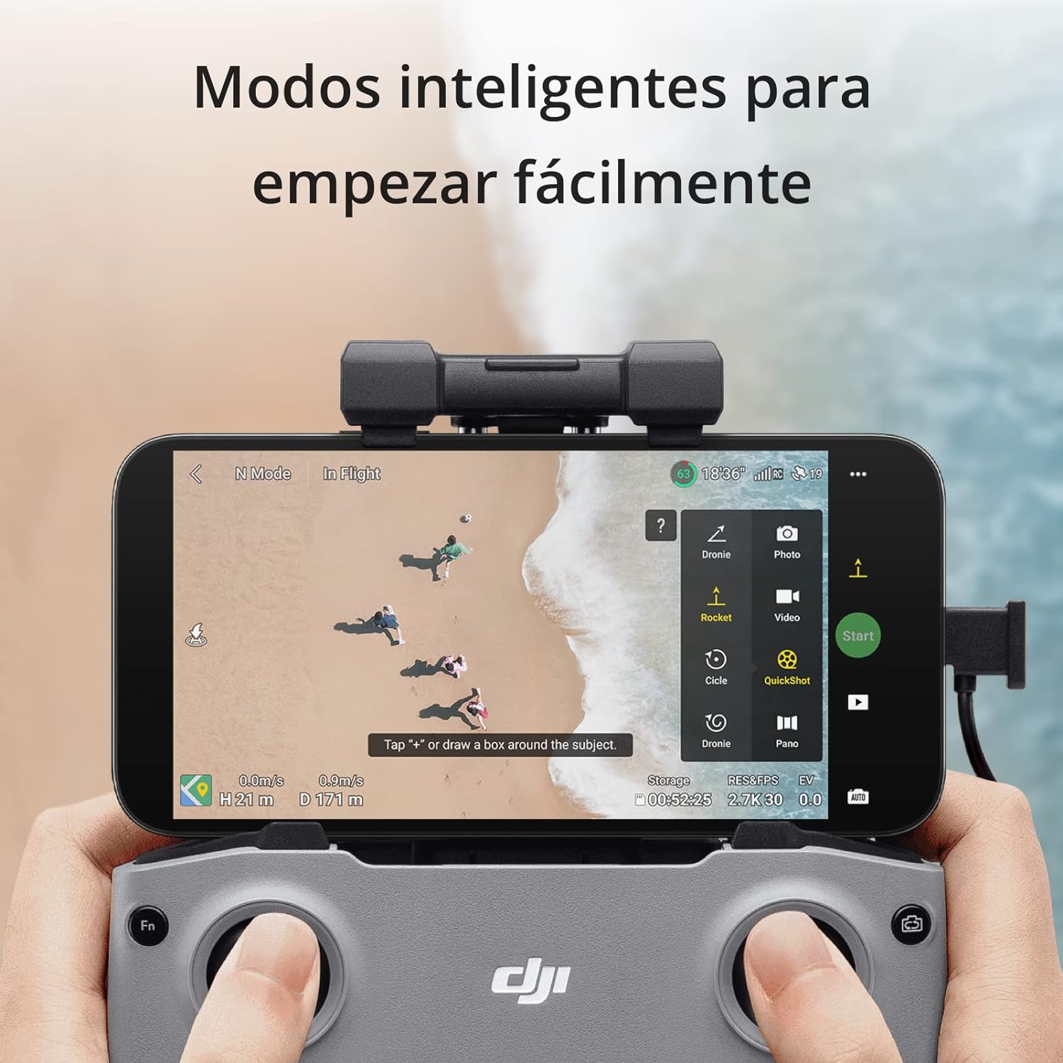 paquete DJI Mini 2 SE Vuela Más, dron mini con cámara ligero y plegable, vídeo 2.7K, modos inteligentes, transmisión de vídeo a 10 km, 31 min de vuelo, menos de 249 g, fácil de usar, baterías adicionales