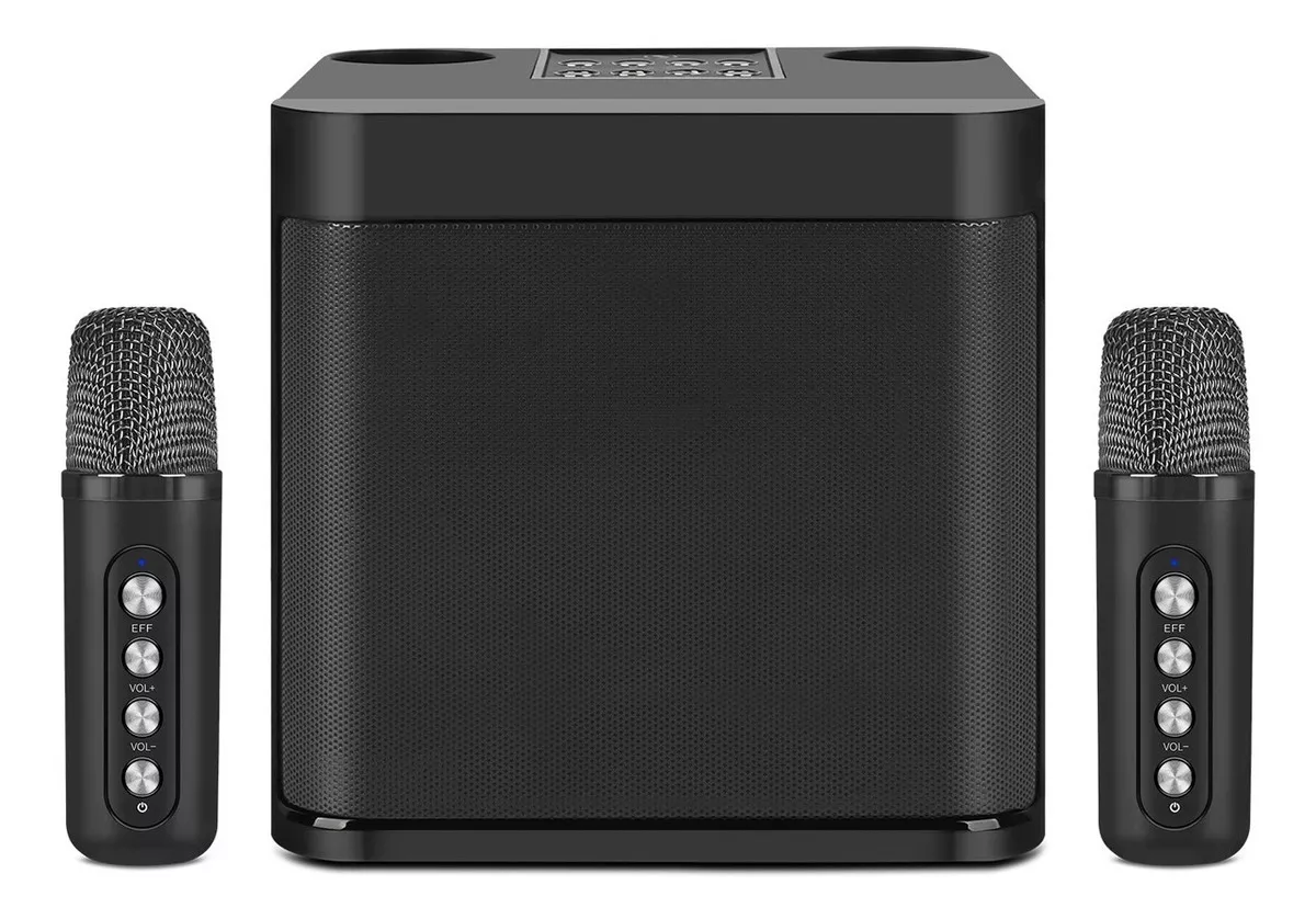 Bocina Xtuga YS-203 port&aacute;til con bluetooth negra 127V