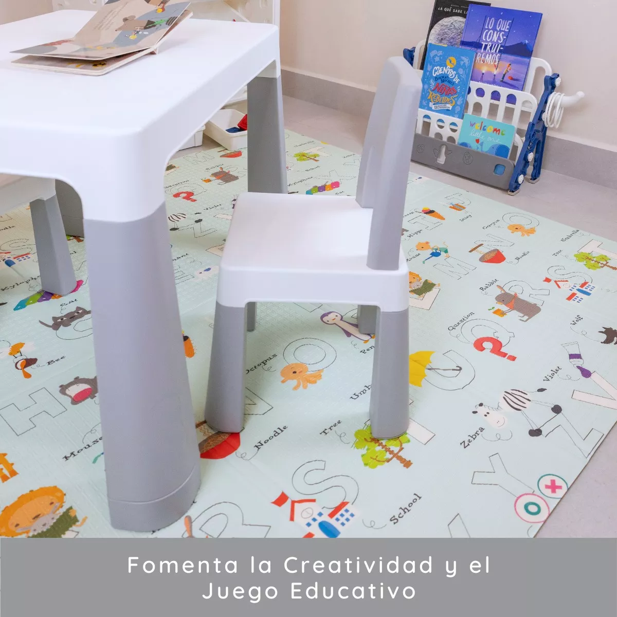 Set De Mesa Y 2 Sillas Para Niños Infantil Cajones Incluidos