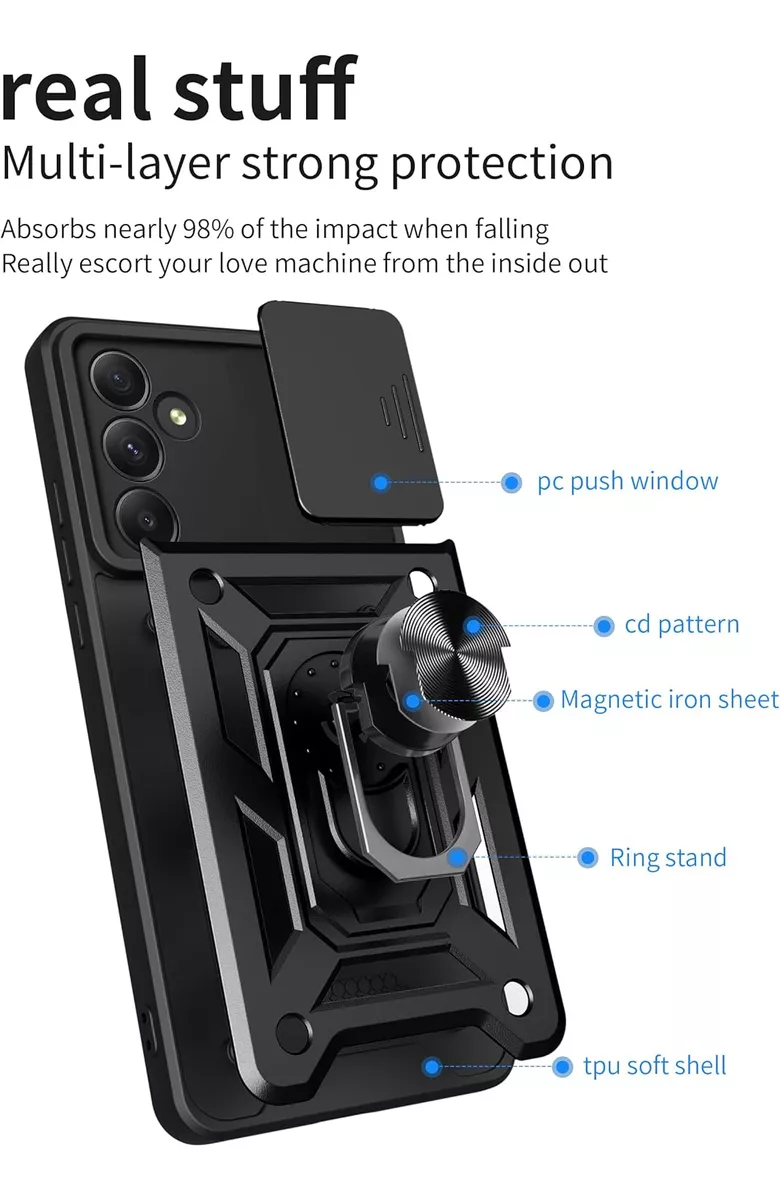 Funda Para Samsung Galaxy A55 5g Con Uso Rudo Carcasa+2micas