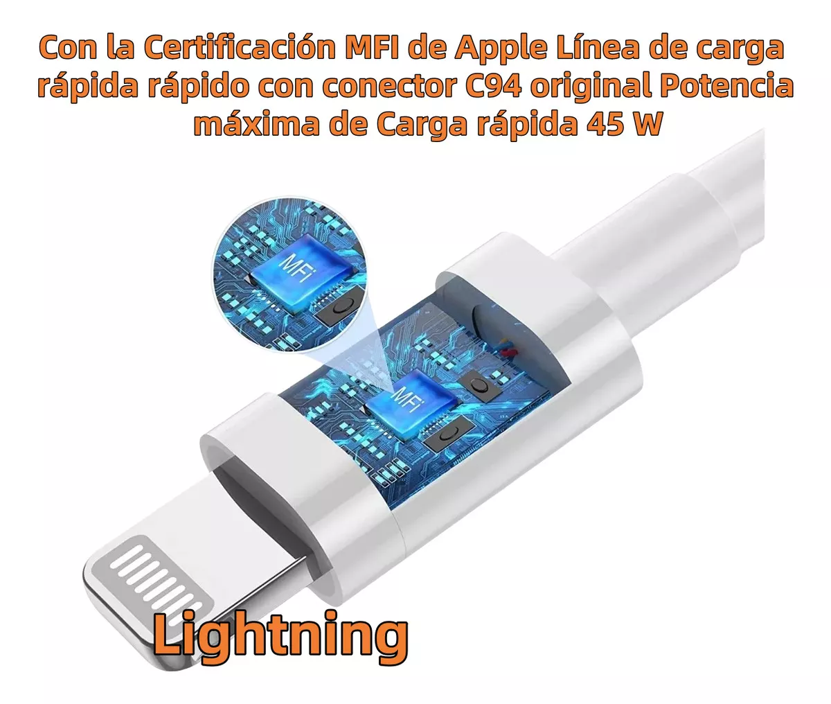 2m Cable Para iPad iPhone 11 12 13 14 De Carga Rápida Conjunto