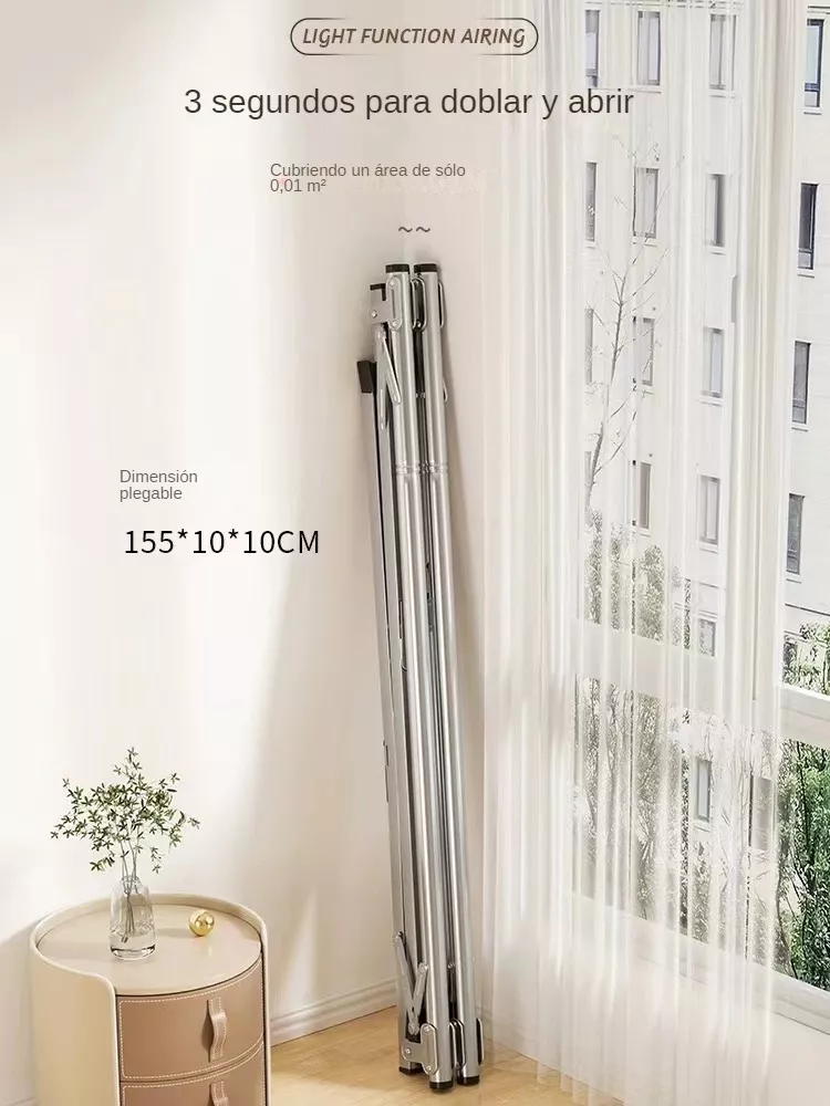 Tendedero Plegable Retráctil Para Colgar Ropa Acero Inoxidab