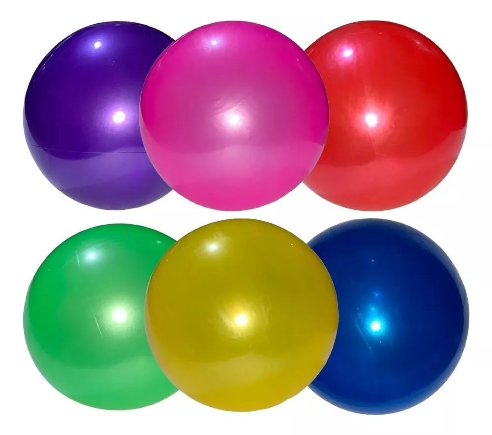 60 Pelotas Plástico Colores Fiesta Regalo Juguete