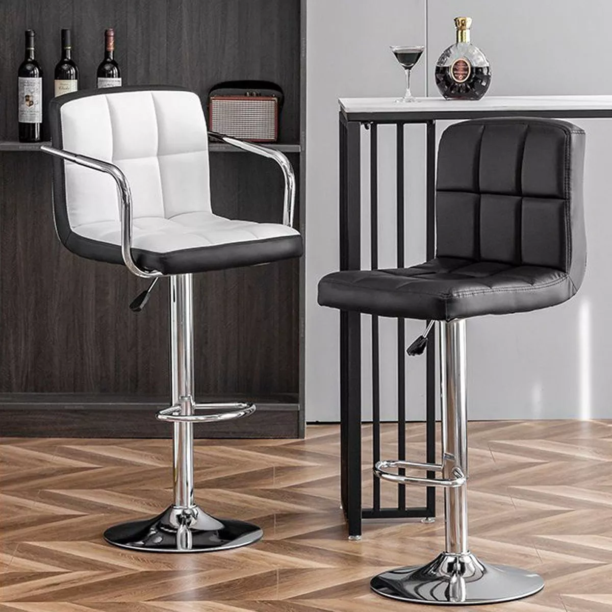 Silla De Barbero Para Peluquerías Sillón Con Reposa Pies