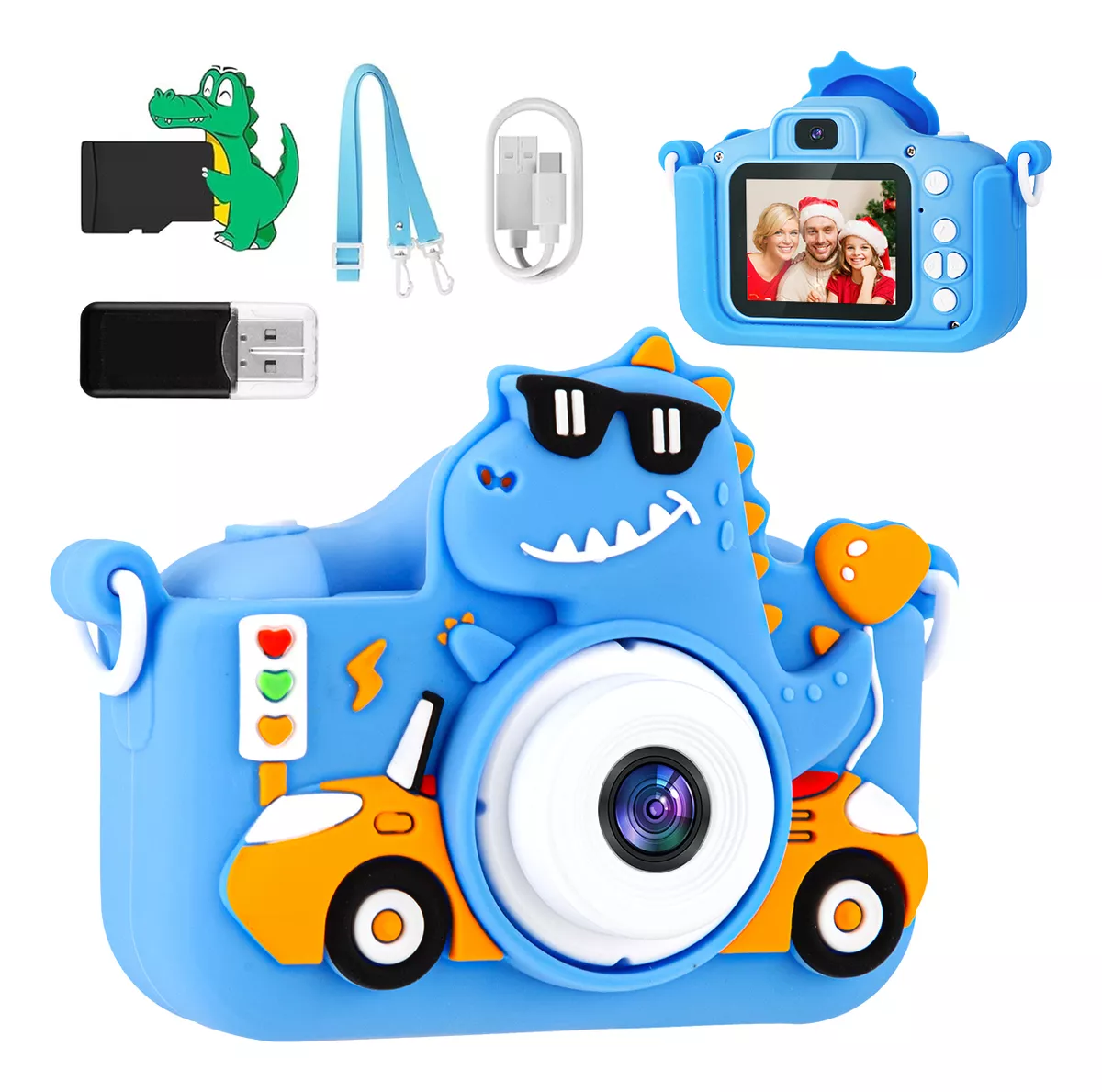 C&aacute;mara Digital Ni&ntilde;os Doble Lente De Fotos Y 1080p Video+32gb