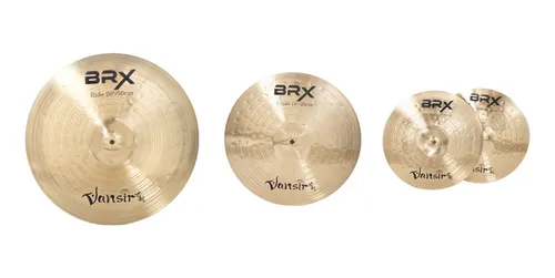 Set De Platillos Para Batería Vansir 4 Pcs Mas Funda V-brx