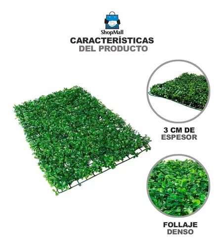 Muro Verde Follaje Artificial Sintético 100 Pzs