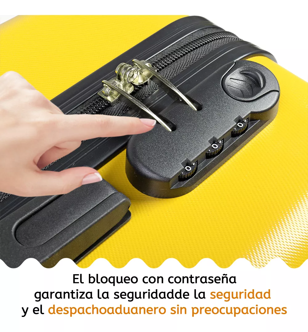 Maleta Mano Viaje Rigida 20pulgada Ruedas 360° Maleta Ligera