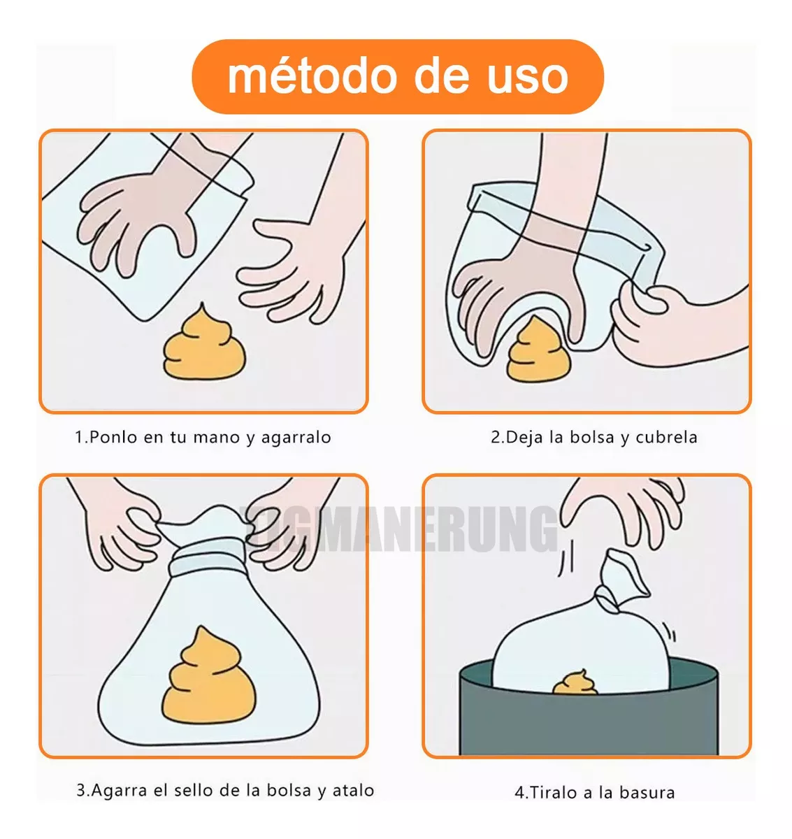 900 Bolsas Sanitarias (60 Rollos)/Recoger Heces Popo Perro