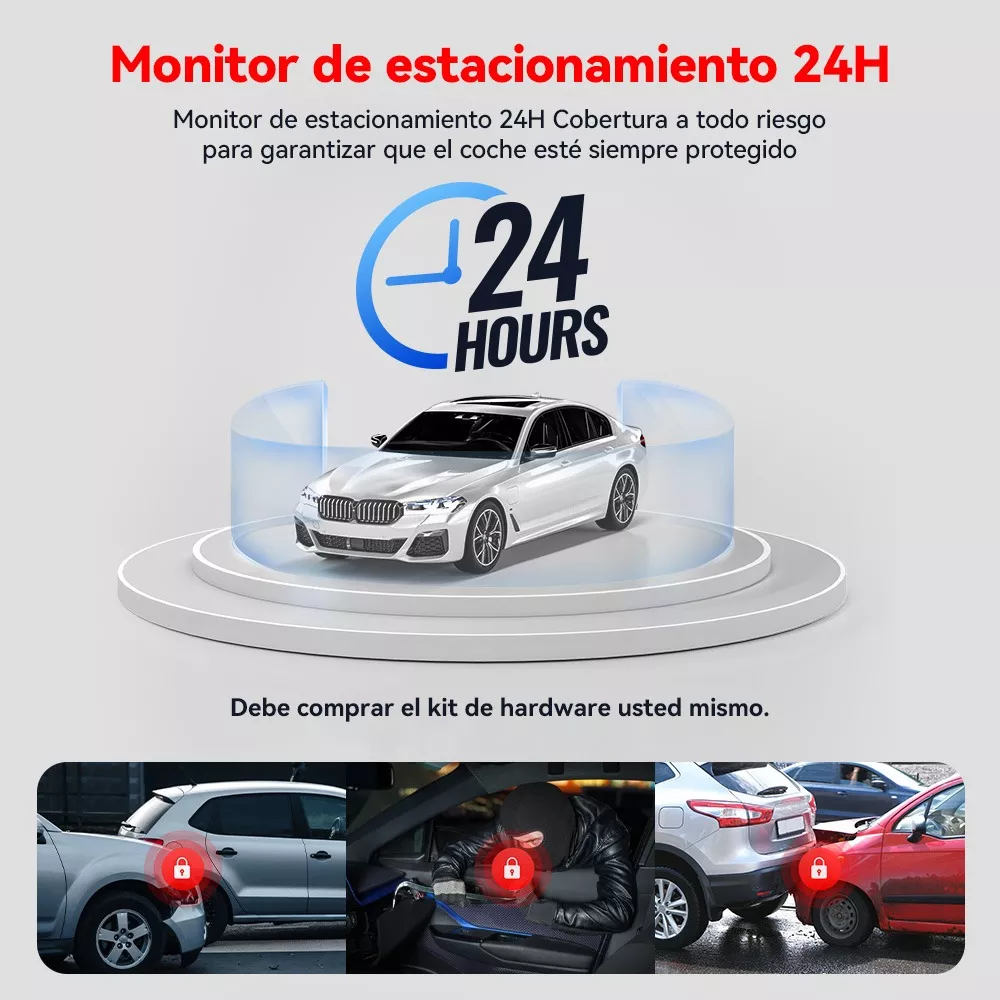 Redtiger Cámara Para Automovil 4k Dashcam 5g Wi-fi Gps 64gb