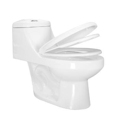SANITARIO ZEUS 1 PIEZA ALARGADO 3.8 Y 4.8 LTS BLANCO