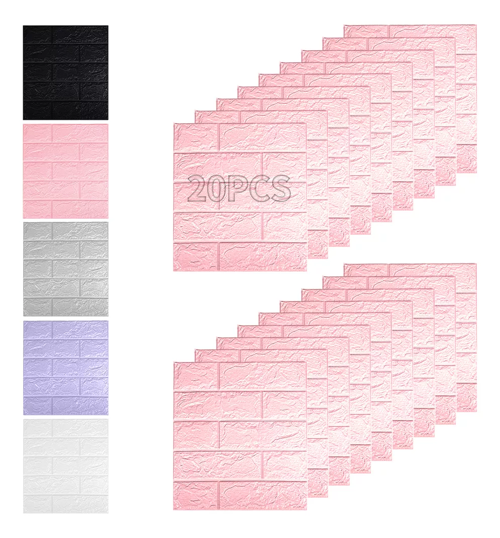 Pegatina Pared Autoadhesivas De Papel Tapiz 3d 38*35cm 20pcs