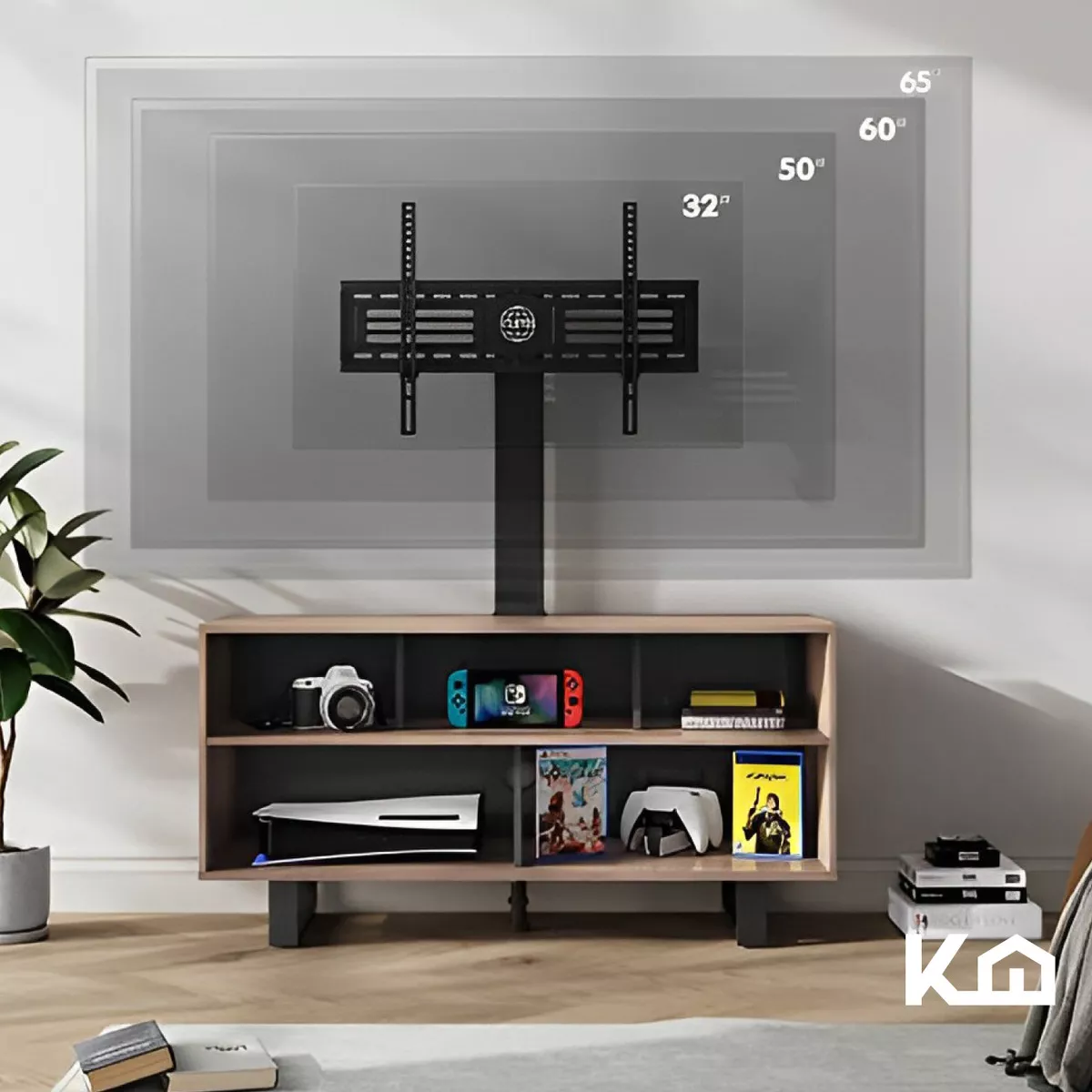 Centro De Entretenimiento De 32 A 65 Pulgadas Mueble Para Tv