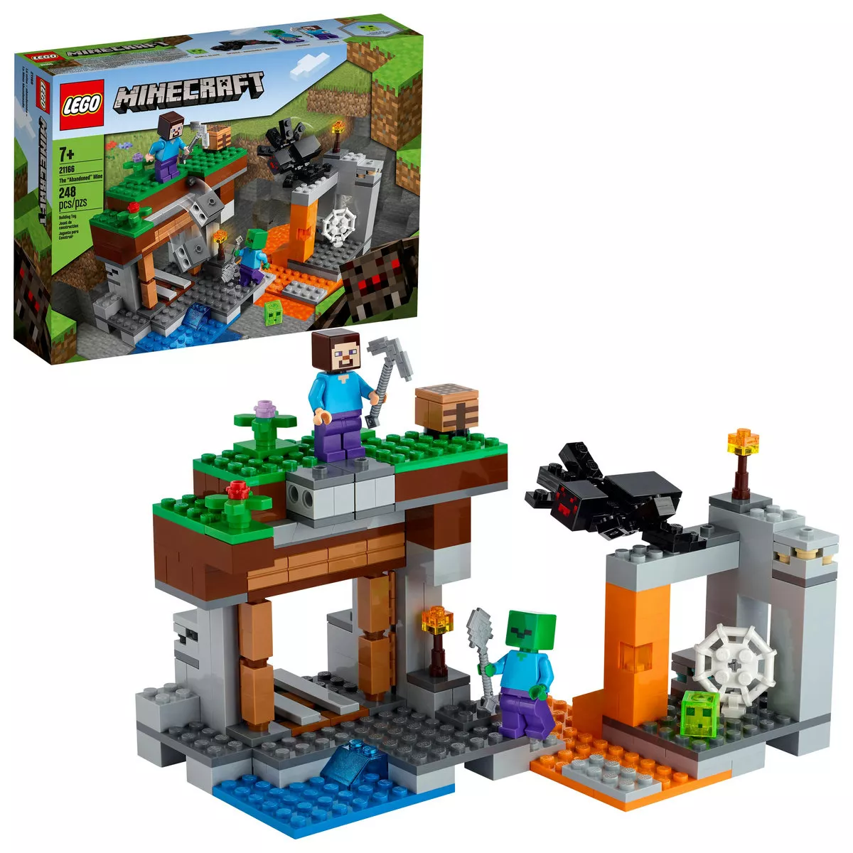 kit De Construcci&oacute;n Lego Minecraft La Mina Abandonada 21166