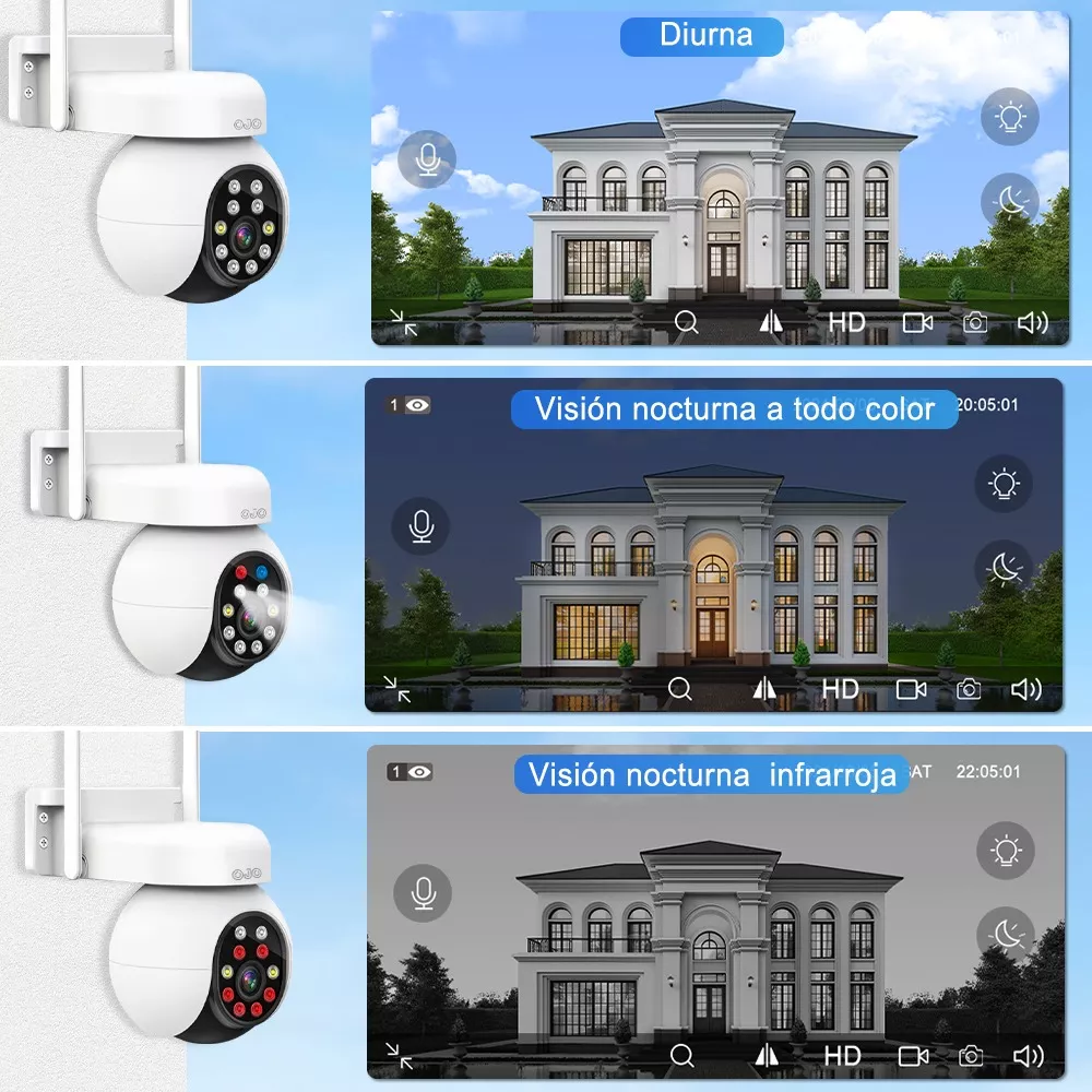 Ojo 5mp Cámara De Seguridad Wifi Camara Vigilancia Hd 4k