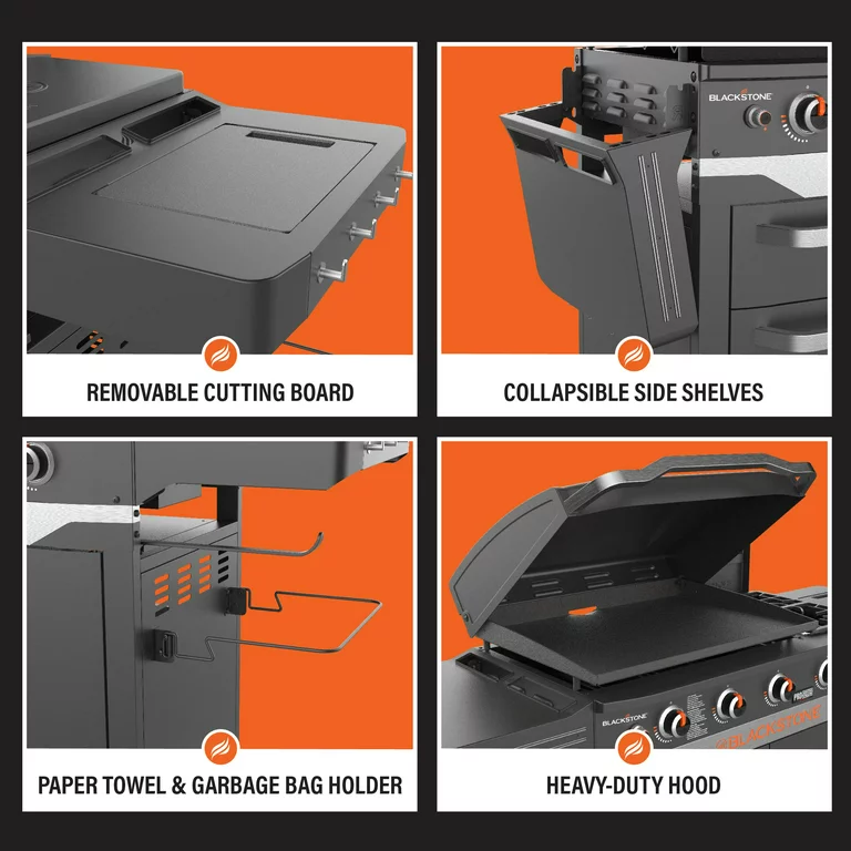Plancha de propano Blackstone ProSeries de 5 quemadores de 28