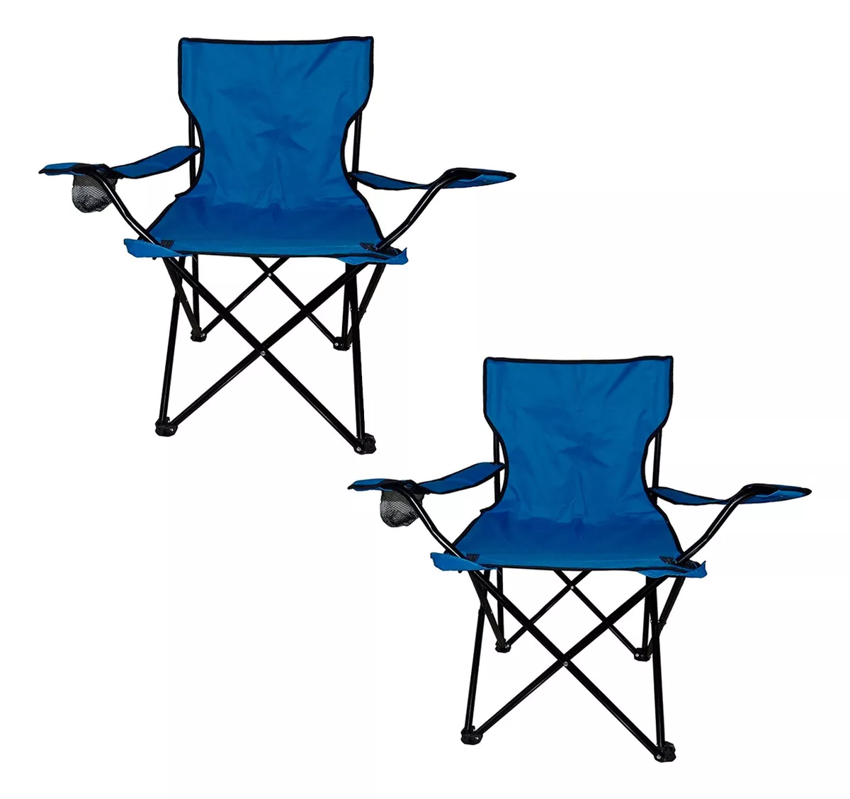 kit 2 Sillas Plegables Camping Jard&iacute;n Playa Alberca Pesca