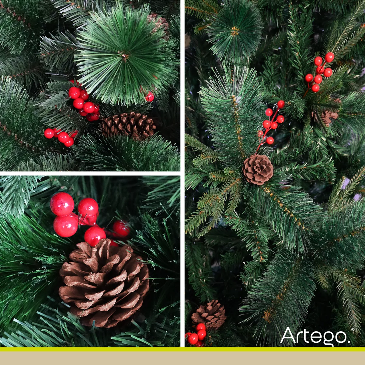 Árbol De Navidad Fraser Luxury 1600ramas + Maleta 2.2m