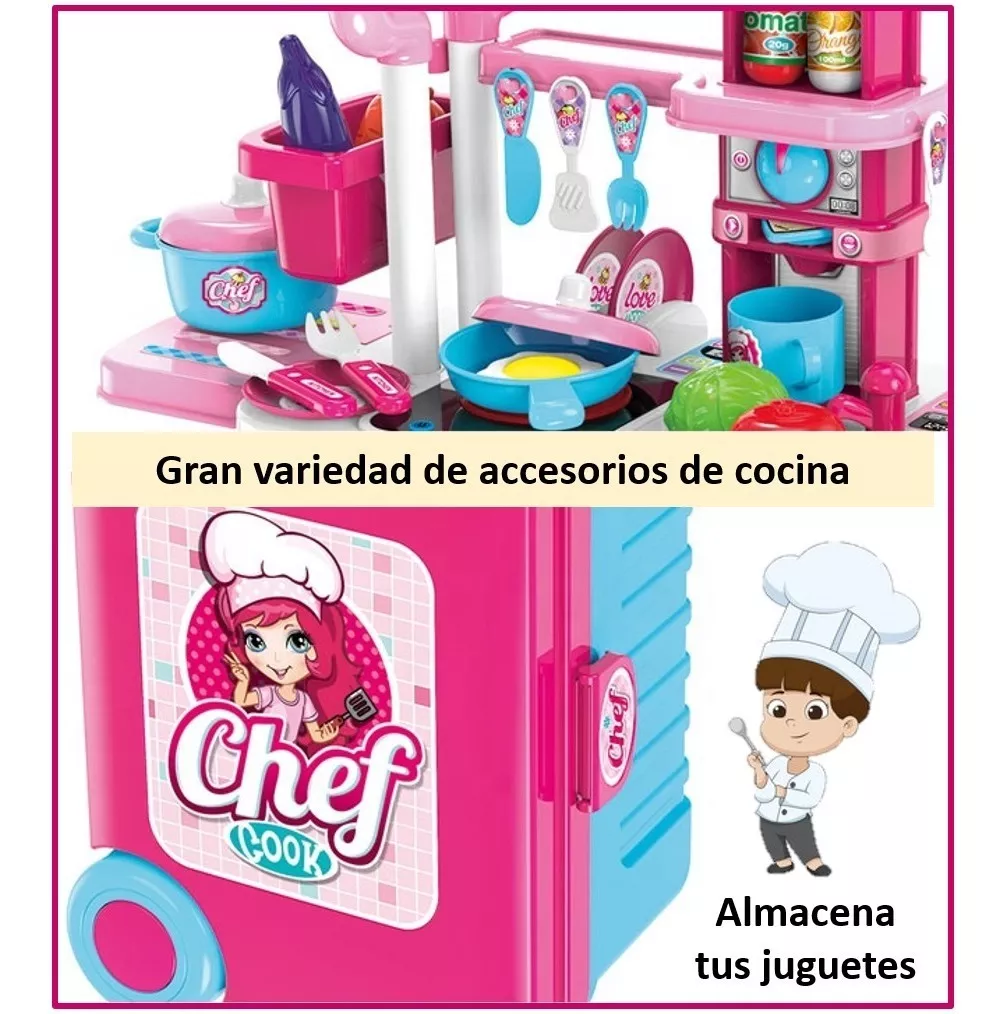 Cocina Cocinita Juguete Luz Sonido Creatividad Infantil Moda