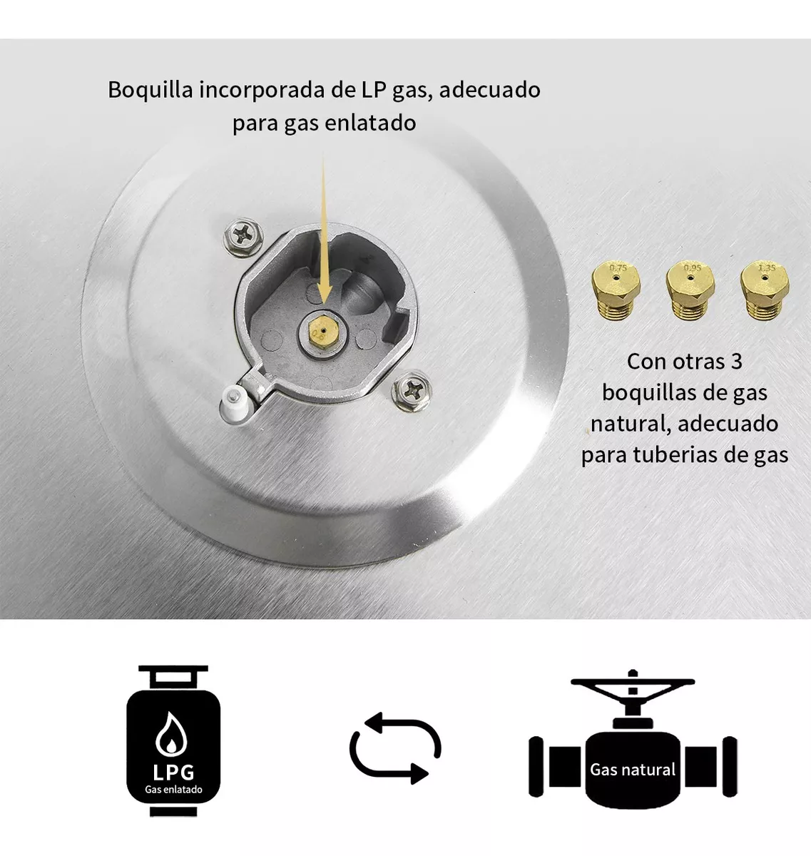 Parrilla A Gas Estufas Electrica Empotrable Acero Inoxidable
