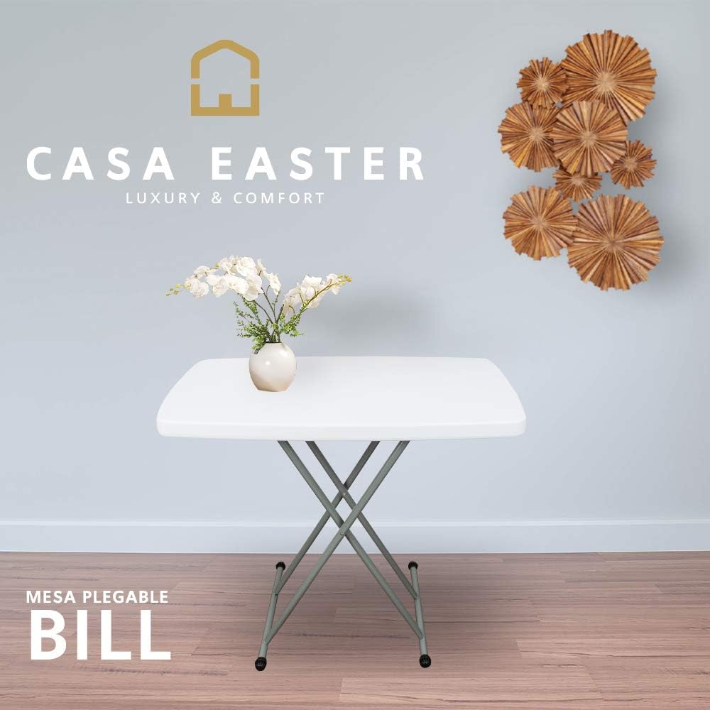 CASA EASTER Mesa Bill Plegable de Servicio 3 Posiciones de Altura Dimencion de 76 * 50