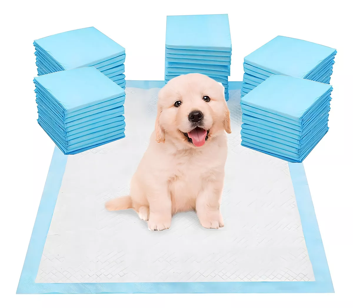 100 pa&ntilde;ales tapete entrenador para perro almohadillas 33x45