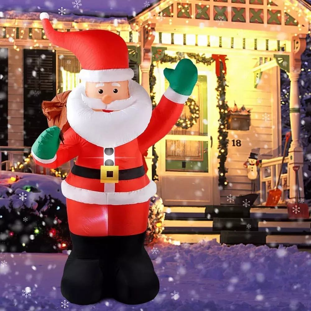 Regalos Navideños Santa Claus Inflable Navidad Muñeca 1.8m