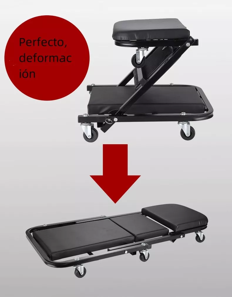 Cama Deslizante Mecanico De 36 Pulgadas 150kg 6 Ruedas Negro