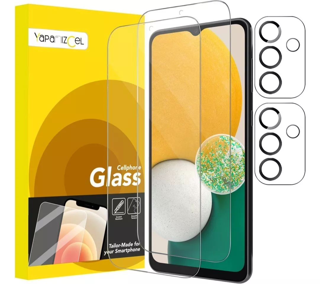paquete 2 Unidades Mica Cristal Templado + 2 Micas Para Cámara