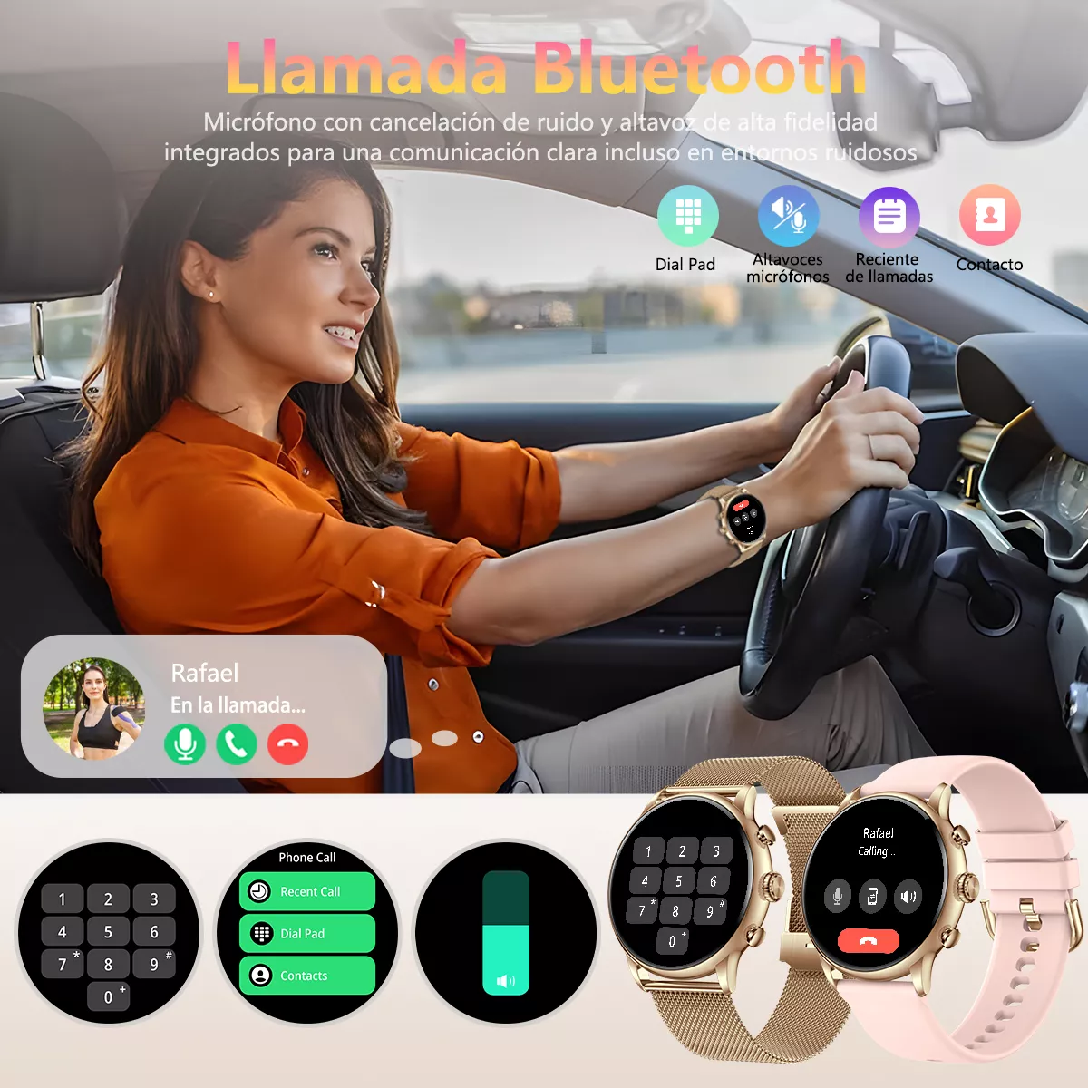 Smartwatch Mujer Amoled Reloj Inteligente Bluetooth Llamada