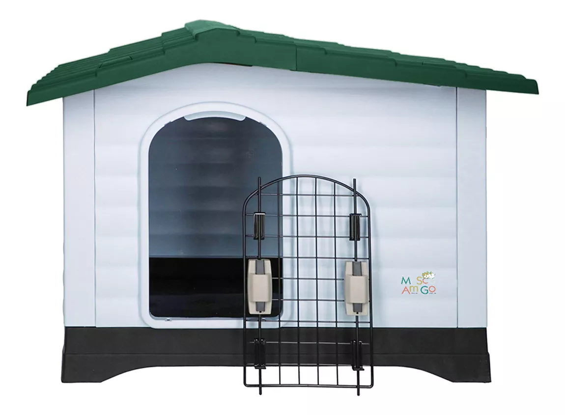 Casa Para Perro Con Puerta Razas Medianas Térmica 91x69x66cm