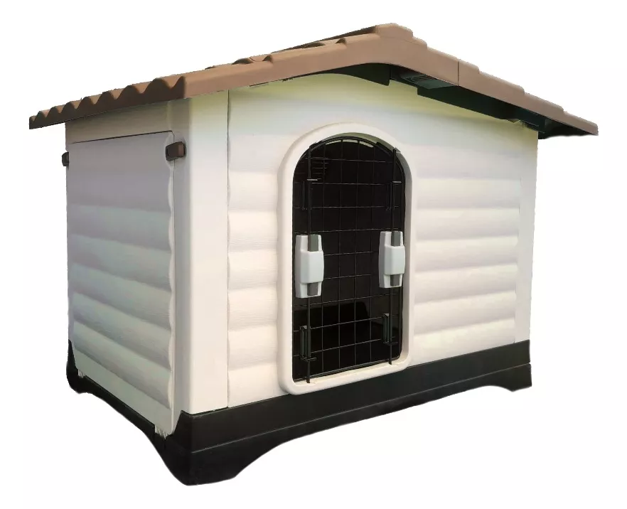 Casa De Perro Raza Mediana O Chica De Exterior Con Puerta