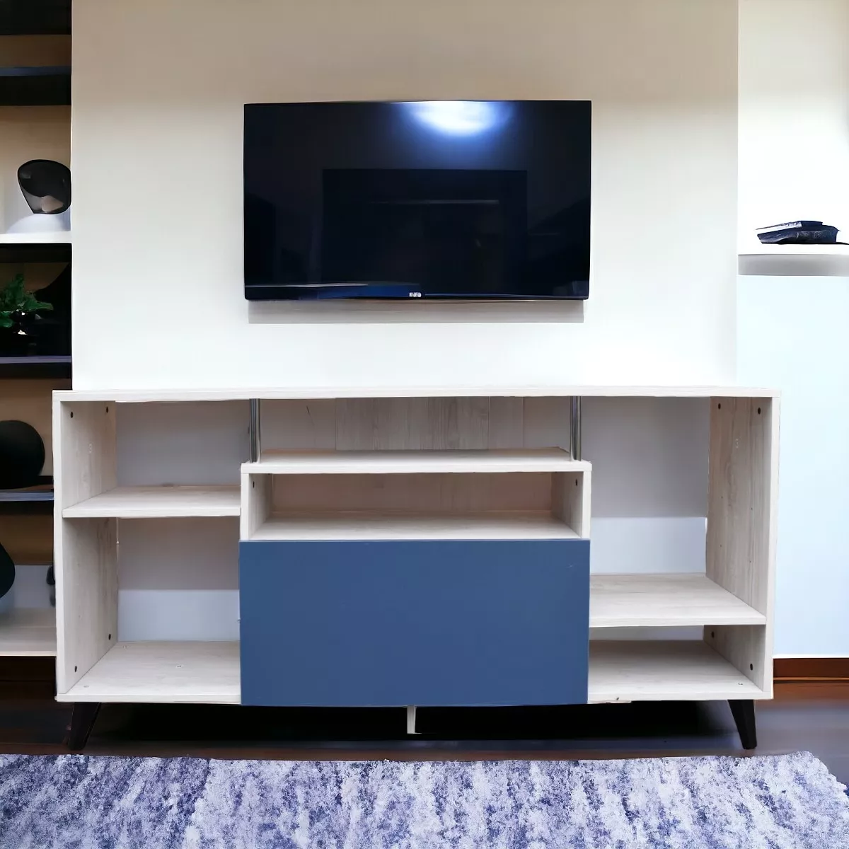 Centro De Entretenimiento Ibiza, Mueble Tv, 80 Alto, Hogare
