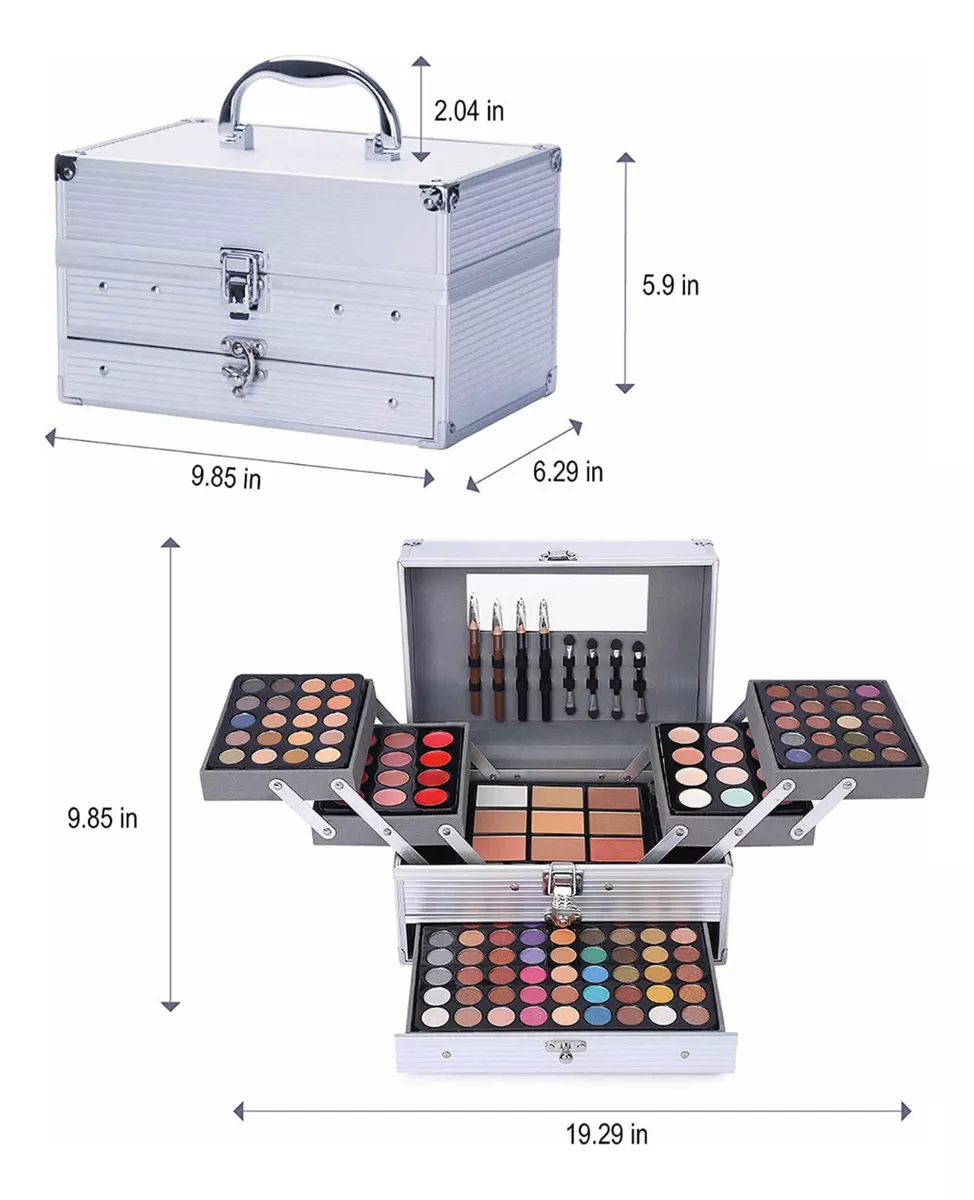 Miss Rose 190-kit De Maquillaje Para Maquillaje, Paleta De