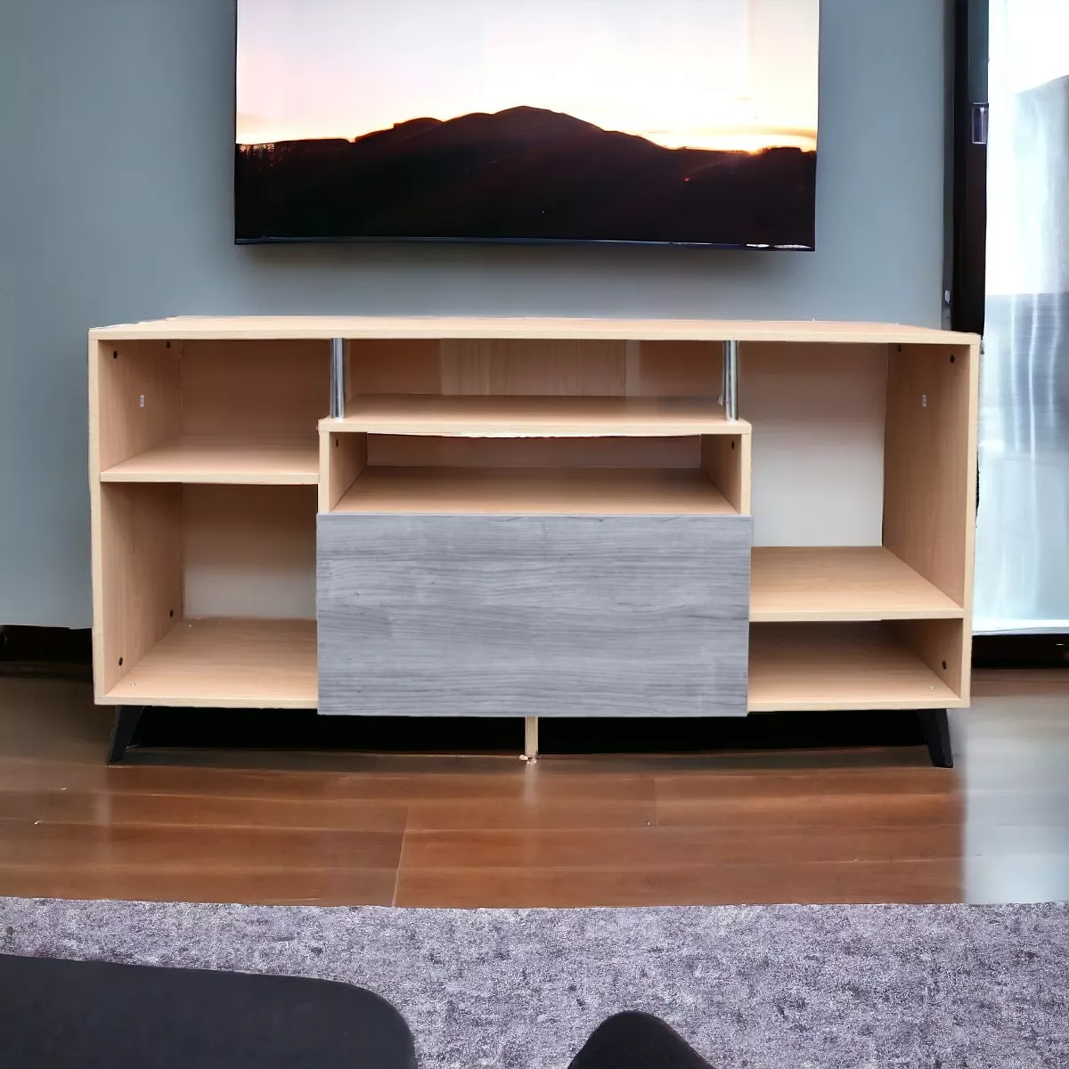 Centro De Entretenimiento Ibiza, Mueble Tv, 80 Alto, Hogare