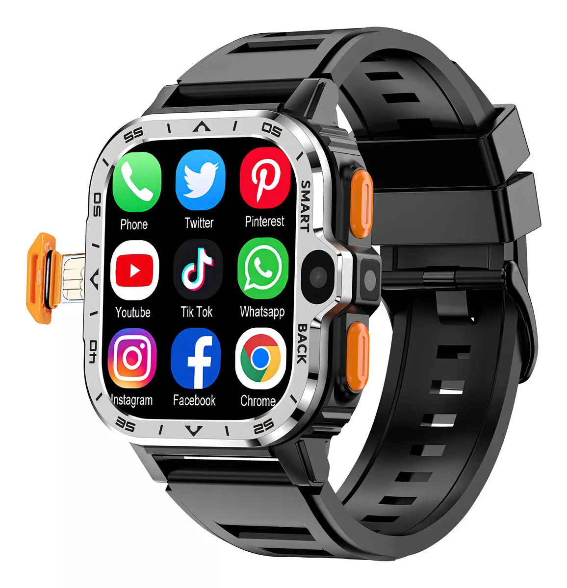 Reloj inteligente 4G/5G PGD 2.03-inch SMART reloj 4G Network SIM CARD descargar 16G Cámara de alta definición GPS WiFi NFC llamada Ip67 impermeable