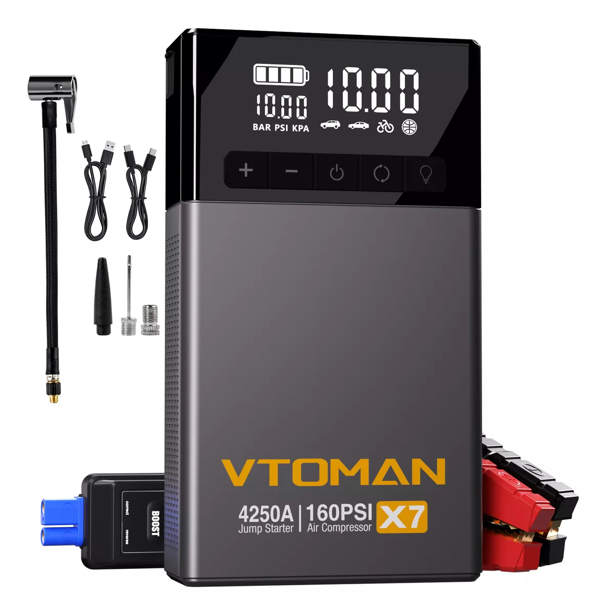 Arrancador De Bater&iacute;a Vtoman X7 4250a Compresor Inflador