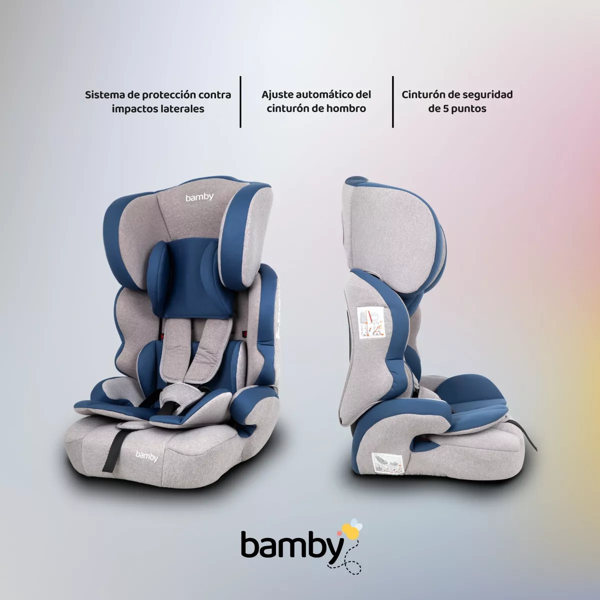 Autoasiento Para Carro Silla De Bebe Seguridad 9m A 11 Años