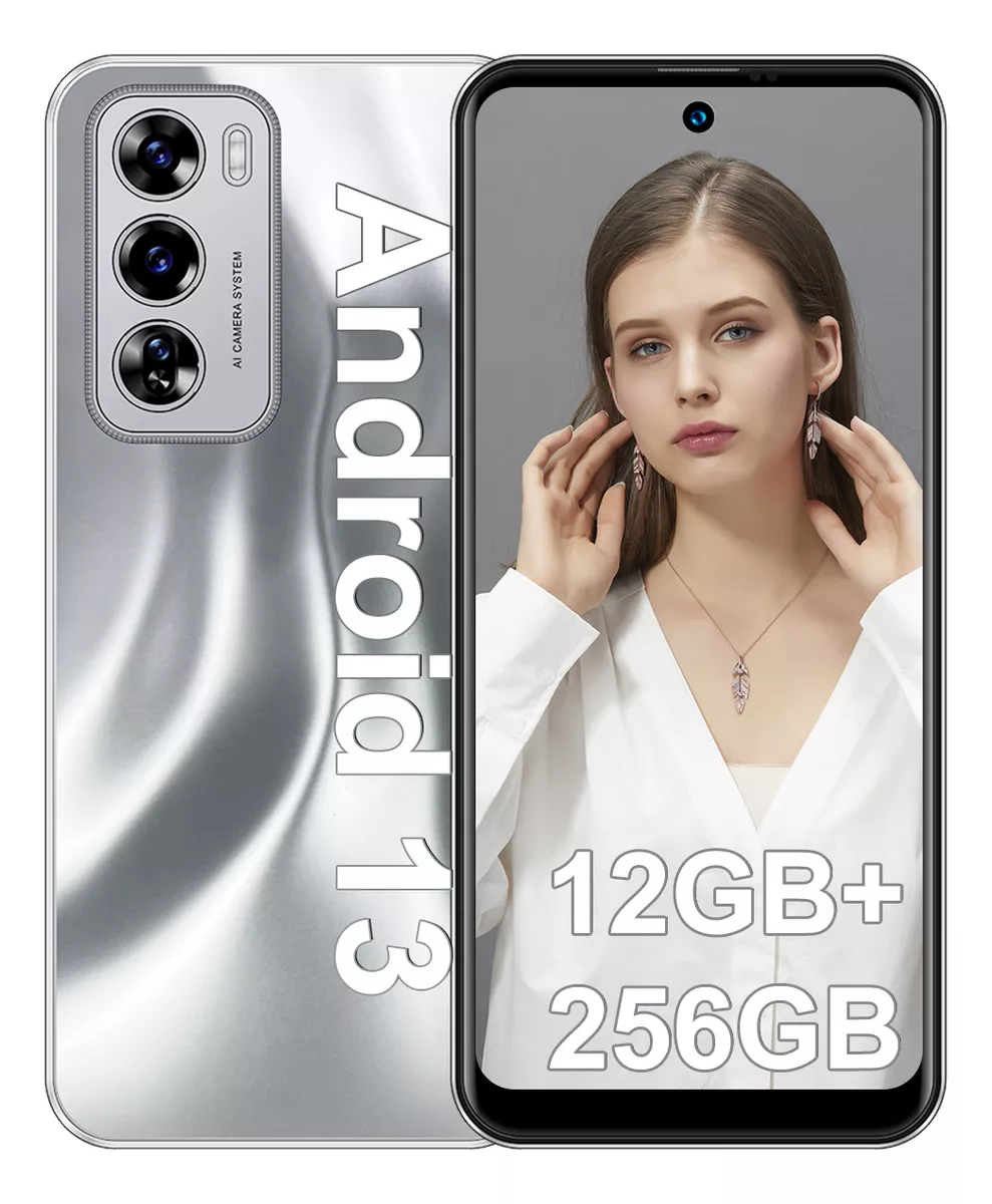 Tel&eacute;fono Sim Dual Android 13 12gb+256gb Rom Octa-core 8000mah Full Hd 6.8 Pulgadas Celular Expansi&oacute;n 512 Gb Con Reconocimiento Facial Y Huellas
