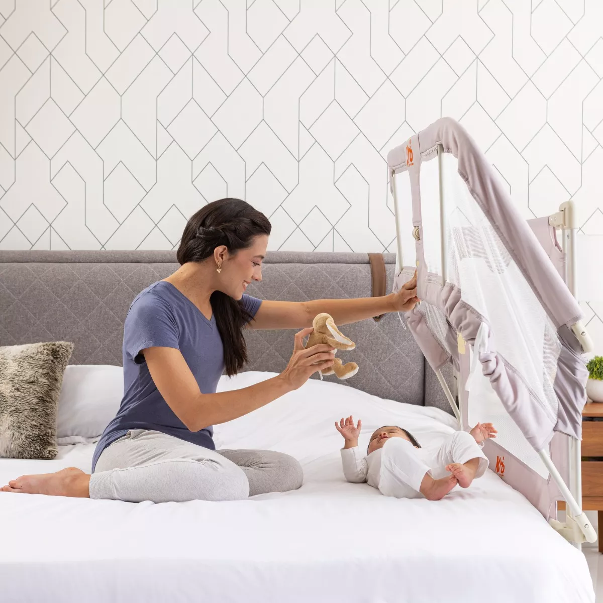 Kool Baby Cuna-barandal De Seguridad Plegable para bebé