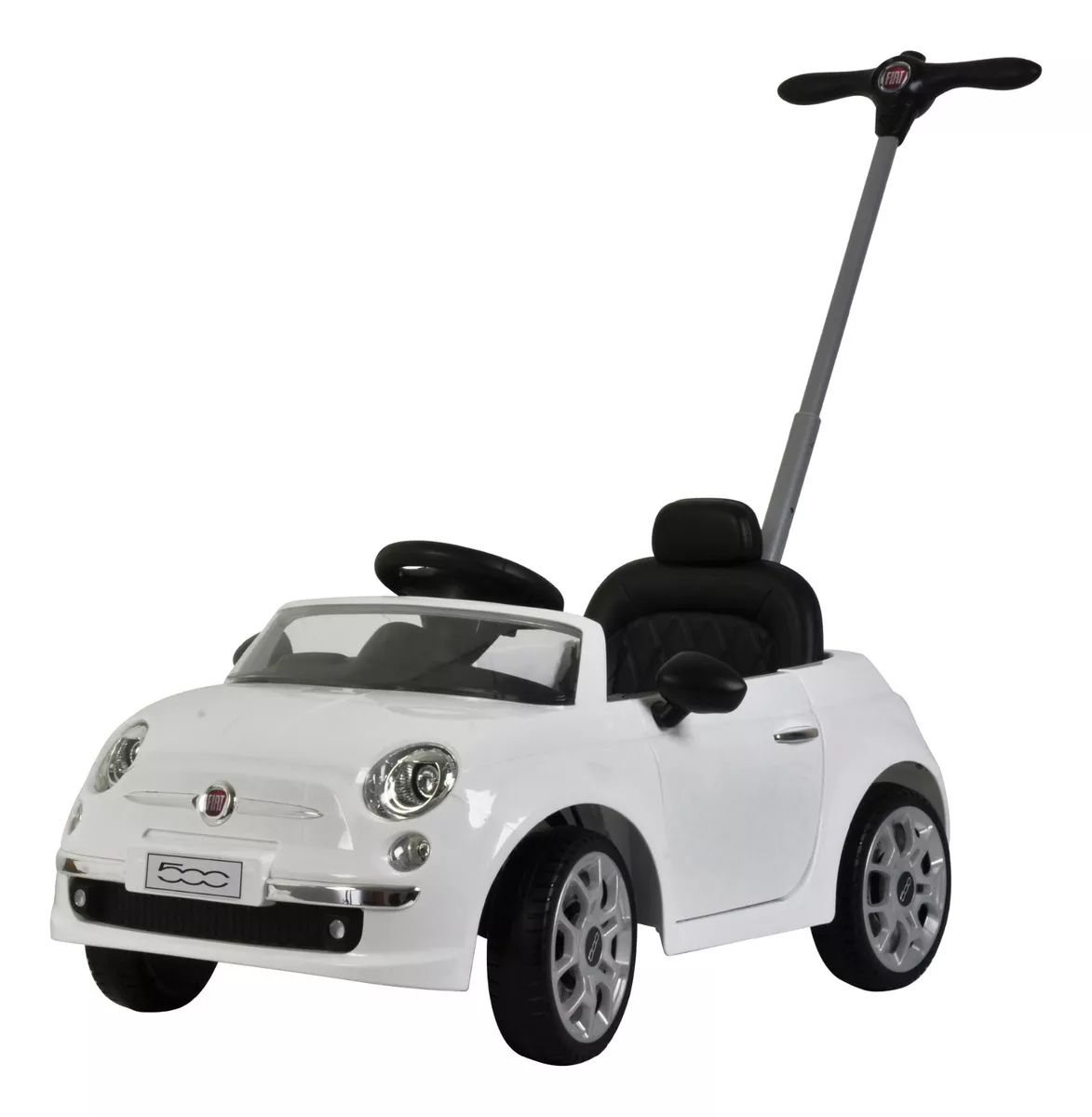 Fiat Carrito Montable Para Ni&ntilde;os Coche De Empuje Con M&uacute;sica color Blanco