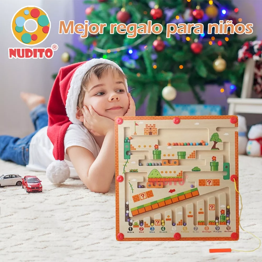 Juguete Didáctico Tablero Magnético De Cuentas Para Niños