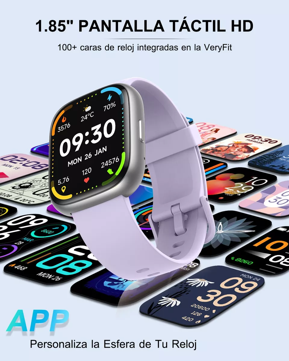 Reloj Inteligente 1.85'' Smartwatch Llamadas Bluetooth Alexa