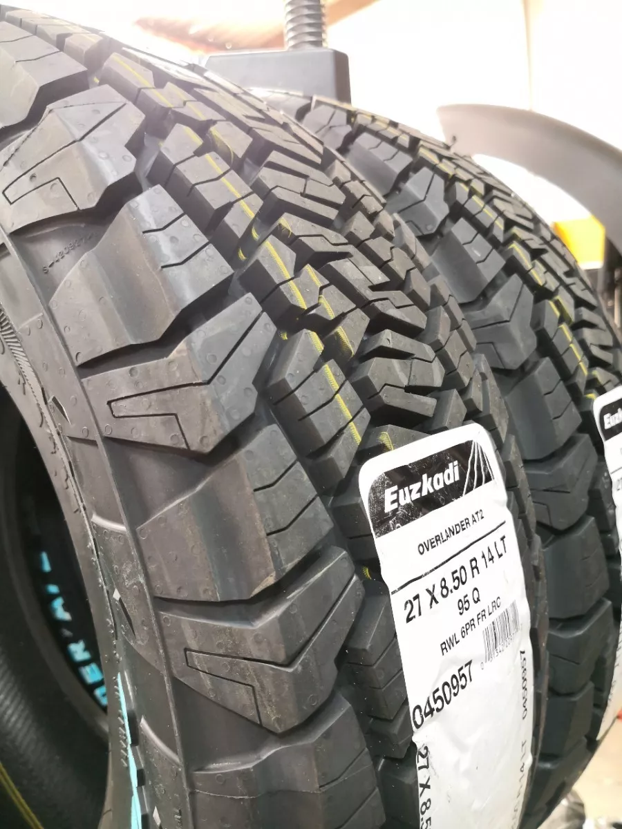 Paquete De 2 Llantas 27x8.50 R14 Euzkadi Overlander At2 95q