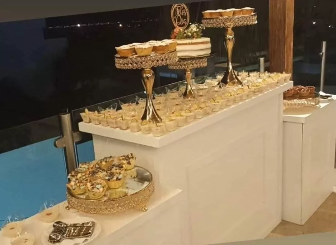 kit 3 Mesas Abatibles Candy Bar Mdf