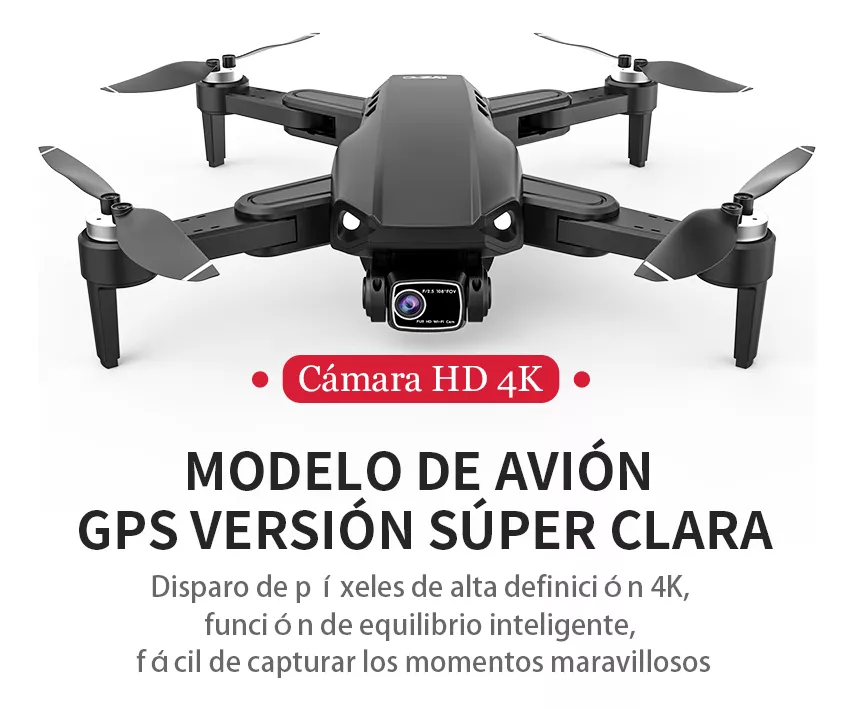 Mini Drone Con Cámara L900 Gps Fpv Profesional Control 4k Hd
