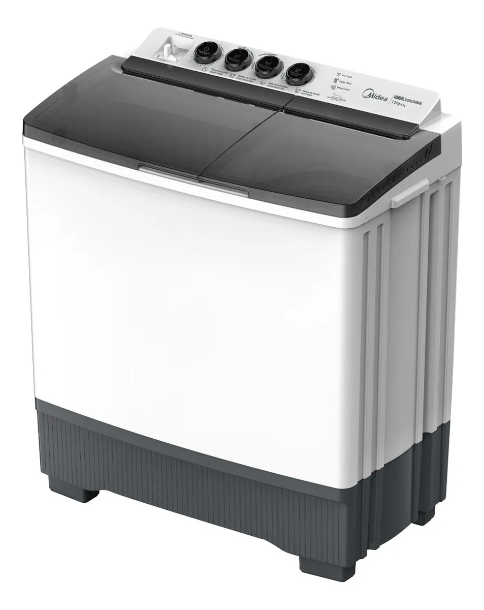 Lavadora semi-autom&aacute;tica Midea hasta 15kg color blanco