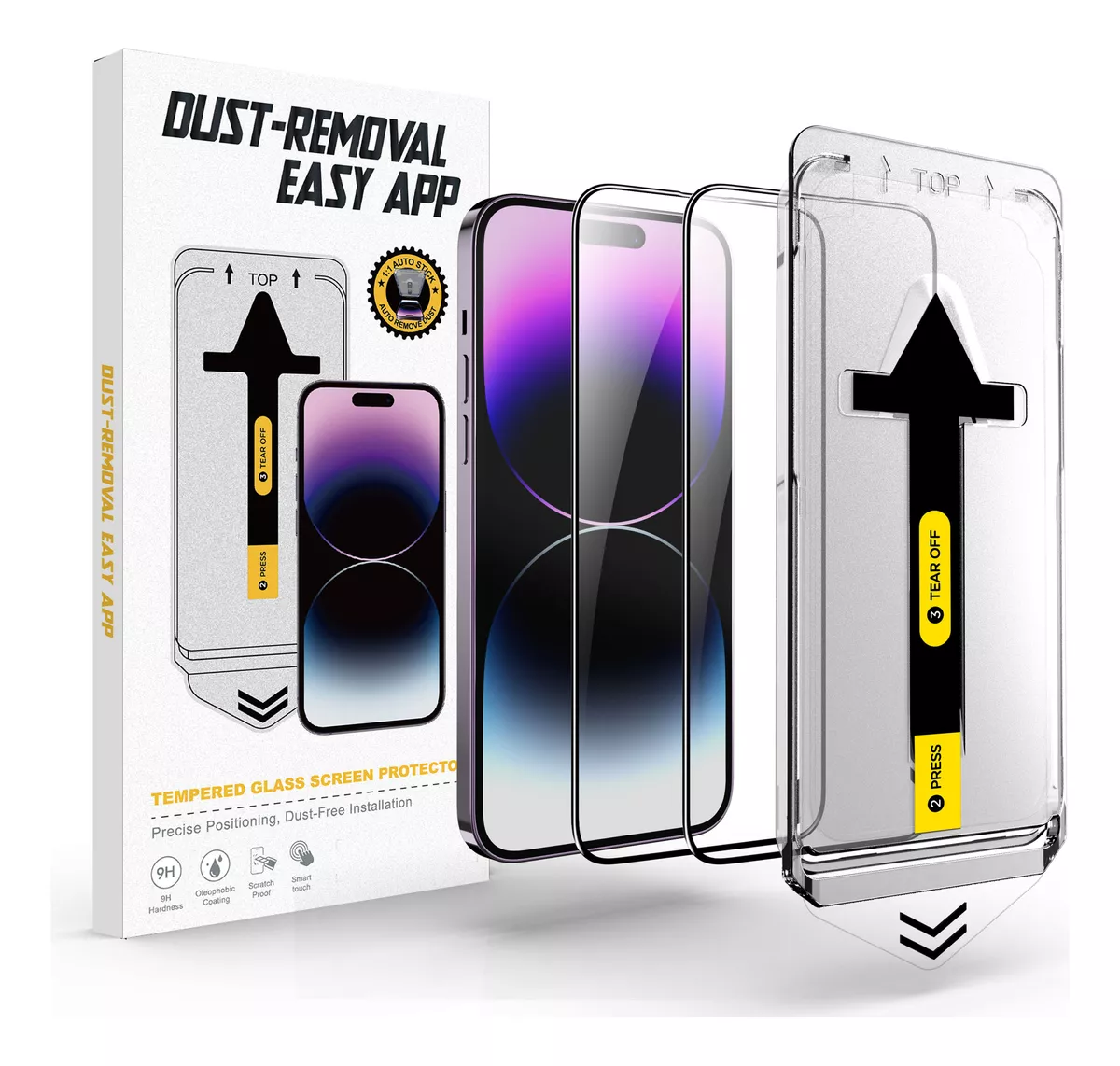 2 Piezas Mica Cristal Templado Hd Para iPhone