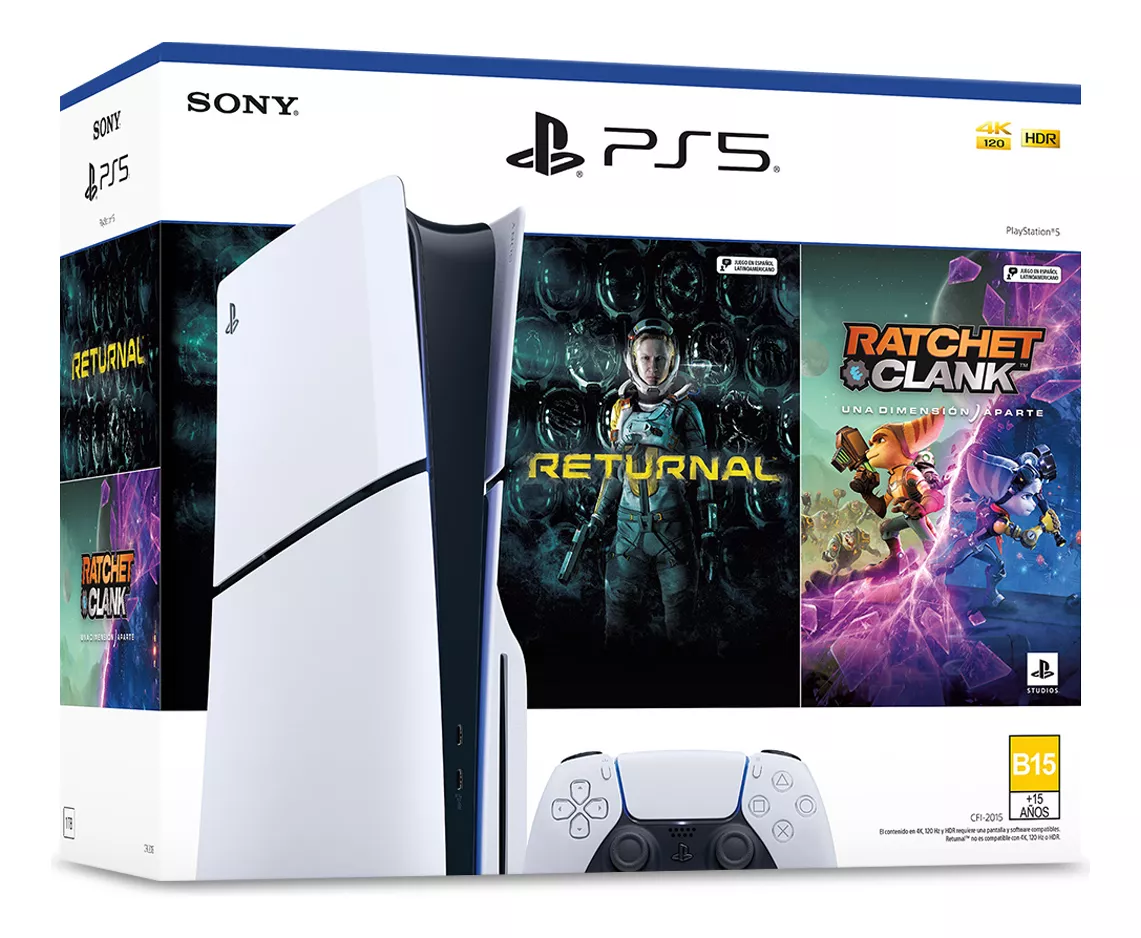 Playstation 5 Slim Standard 1tb Bundle Con 2 Juegos Físicos